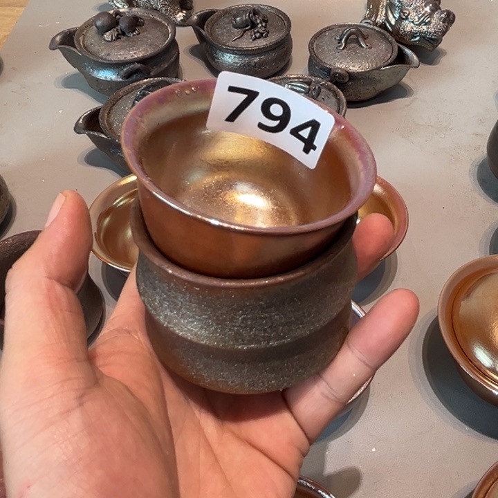 柴烧茶具陶瓷杯子