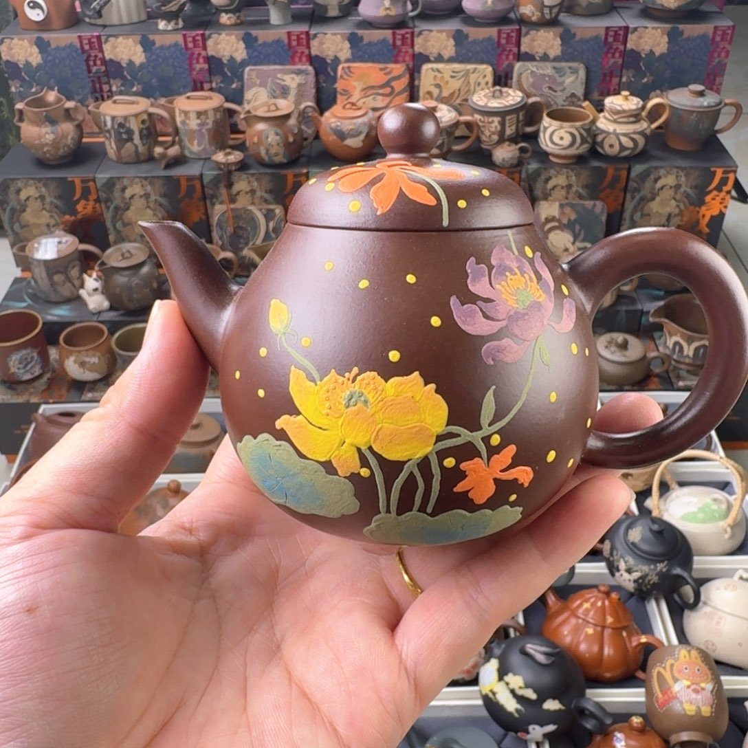 茶壶紫砂200cc原矿精工半手