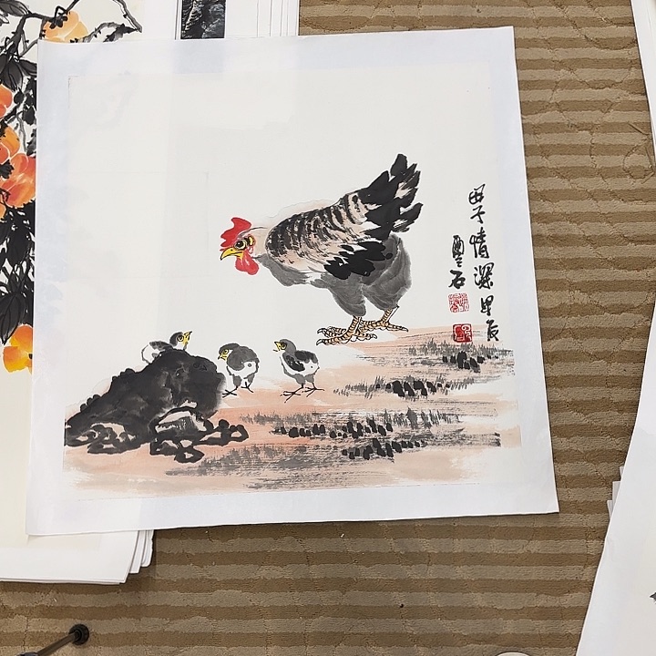 国画花鸟等多种鸟类和动物