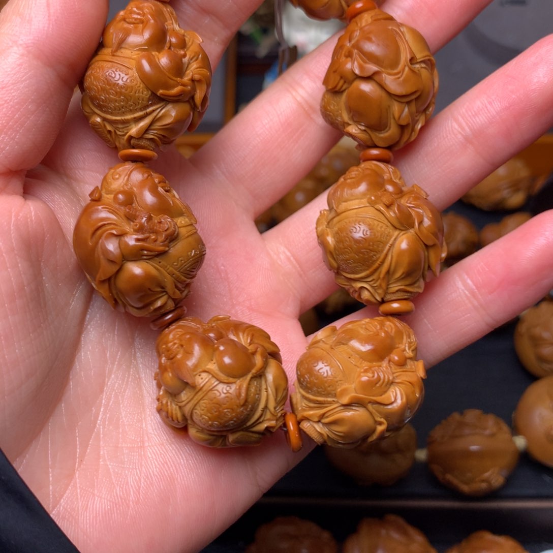橄榄核手串/手链吉****店八宝财神