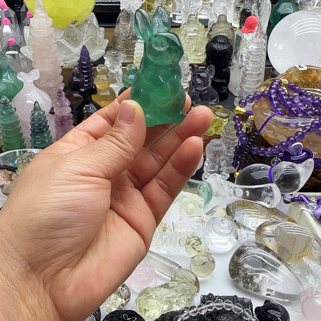 水晶未镶嵌车挂摆件
