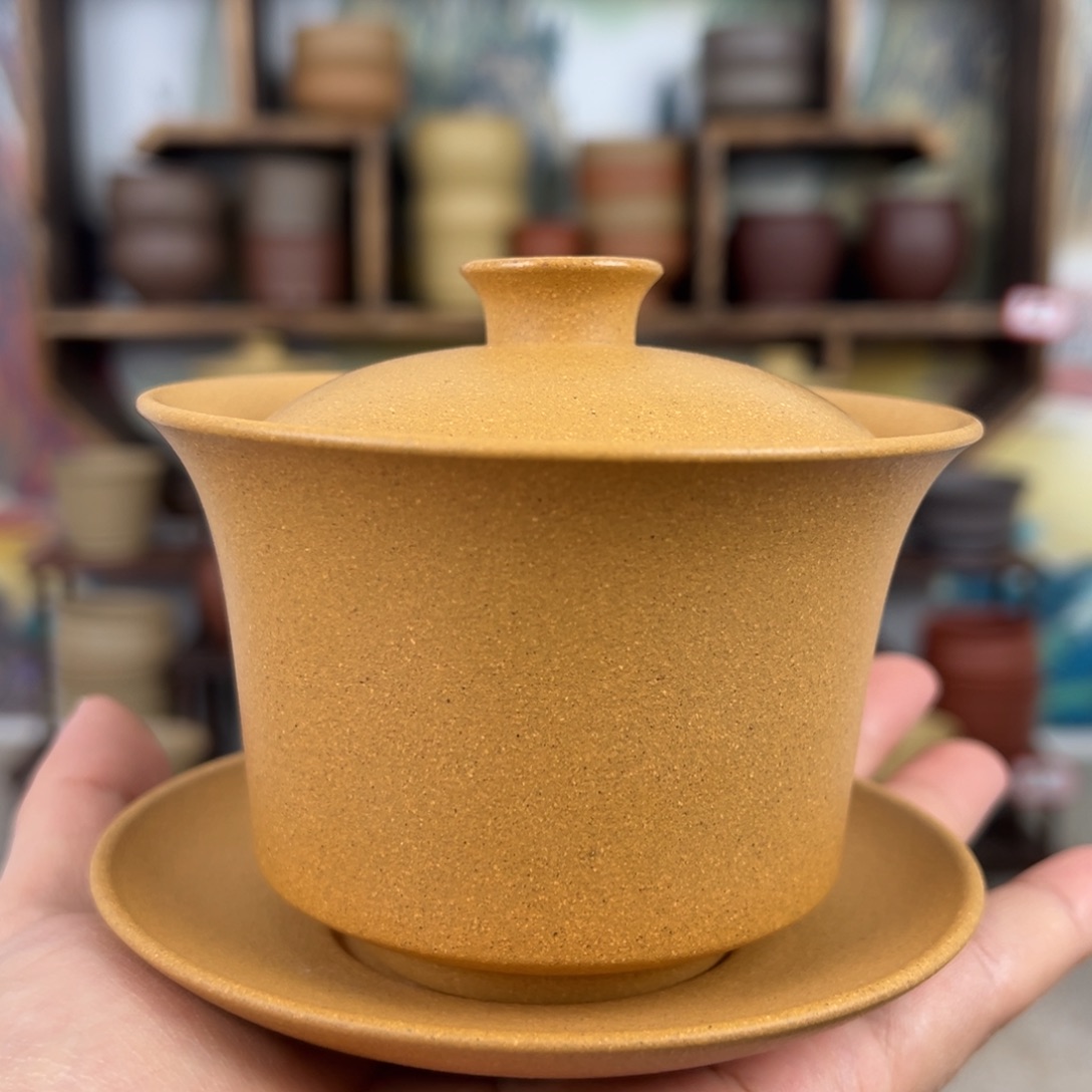 紫砂茶杯拙器甄选，纯原本矿。