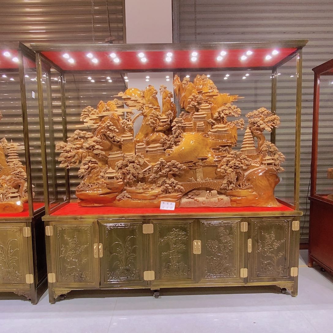 金丝楠?*金丝楠小叶桢楠摆件，不带柜子