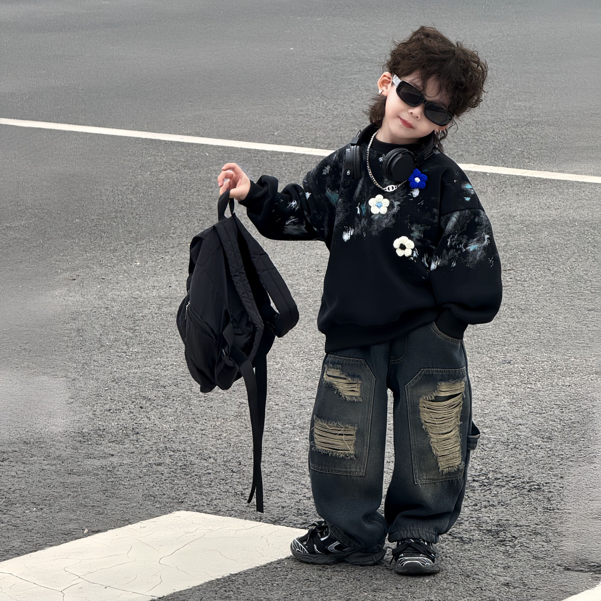 【精致欧巴】·山茶：韩版加绒卫衣高品位洋气潮牌又小众