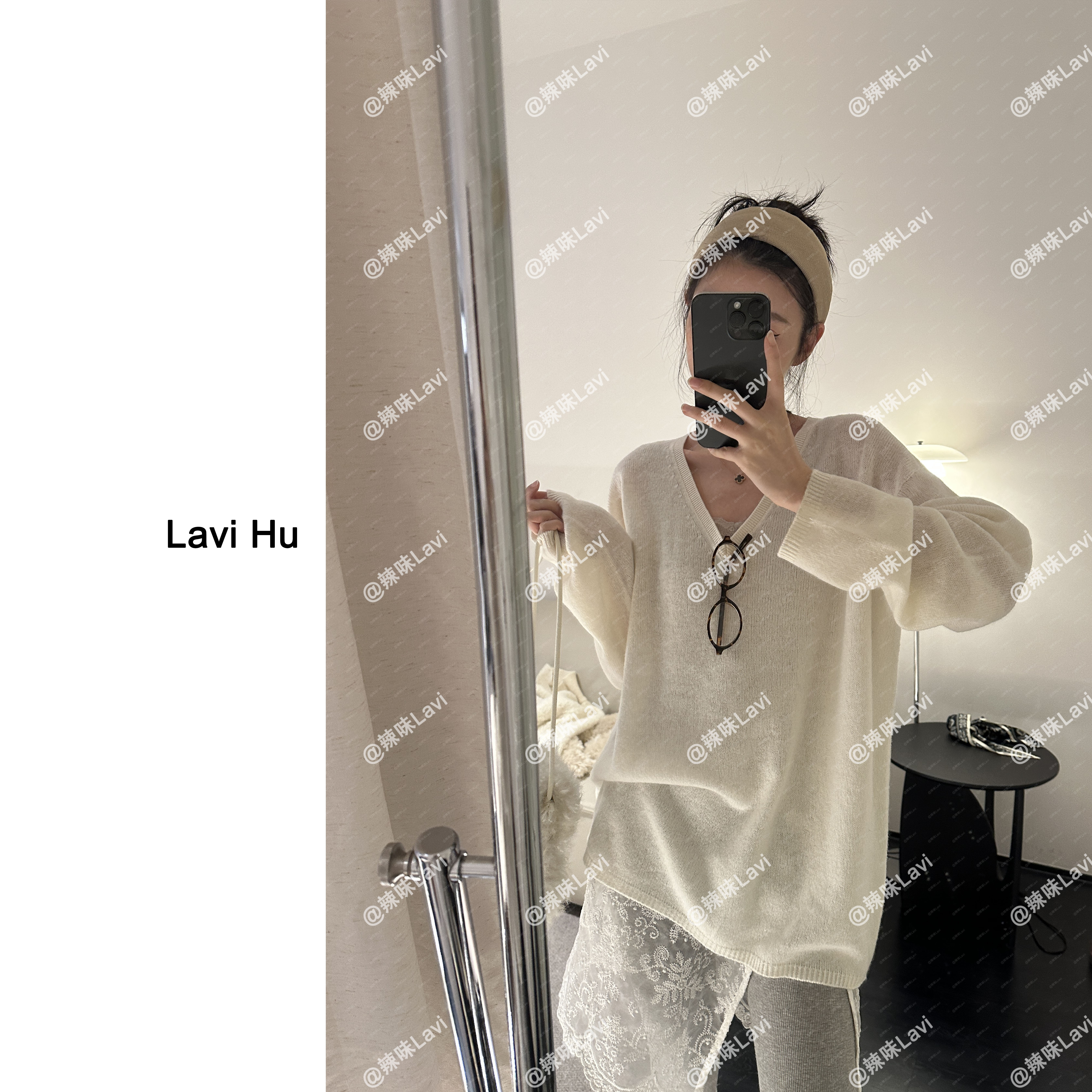 【油油专属】LAVI HU【太平洋深处】仅冷水手洗100%羊毛打底衫1292k