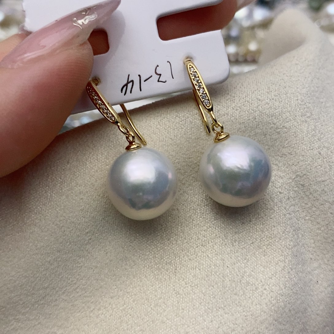 【闪购商品】银S925镶嵌淡水珍珠耳饰