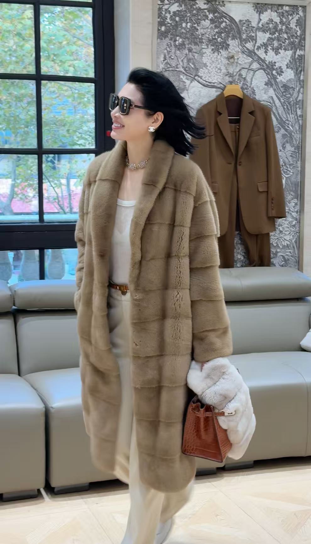 【YINGFEI PARIS】高级定制长款水貂外套