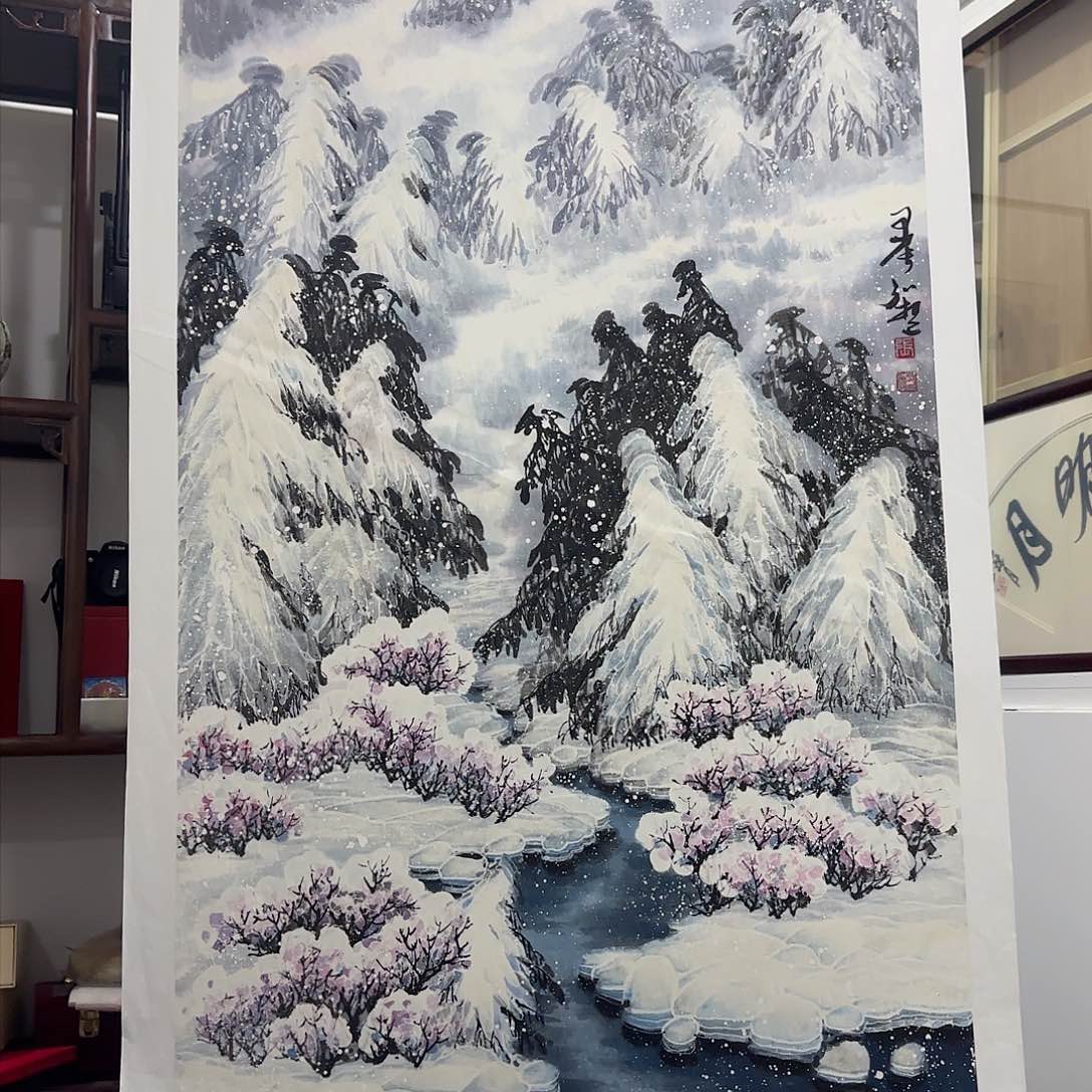 国画艺术家的作品