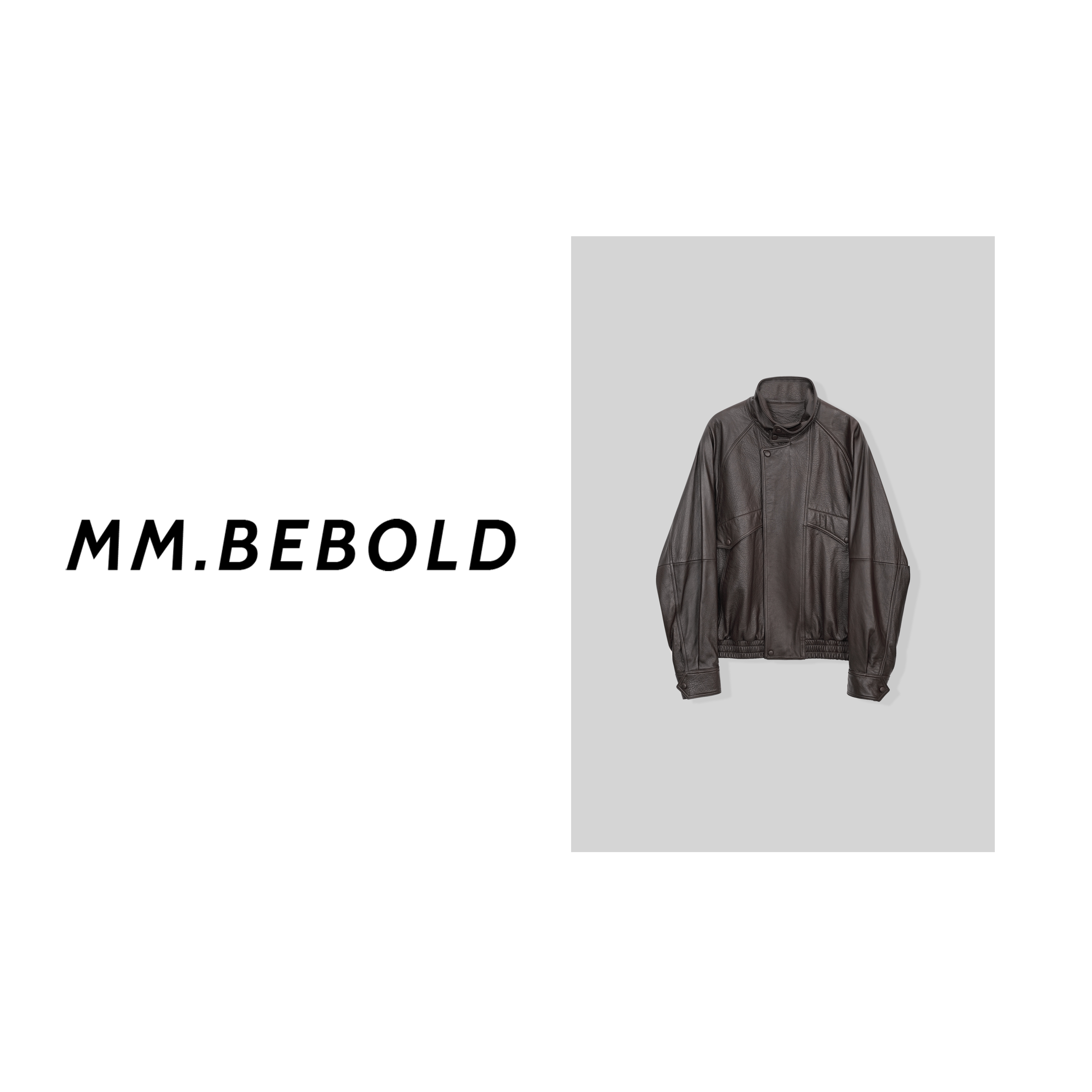 【妙姐精选】早枫夜 立领长袖休闲皮衣外套MO261