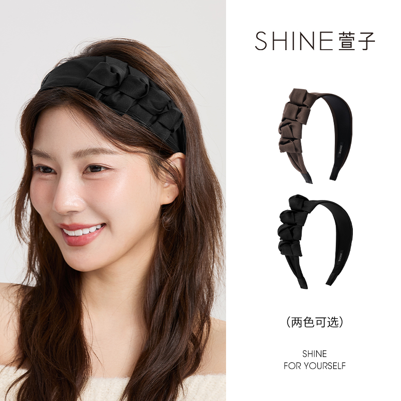 百搭布艺发箍 秋冬显发量高颅顶发饰