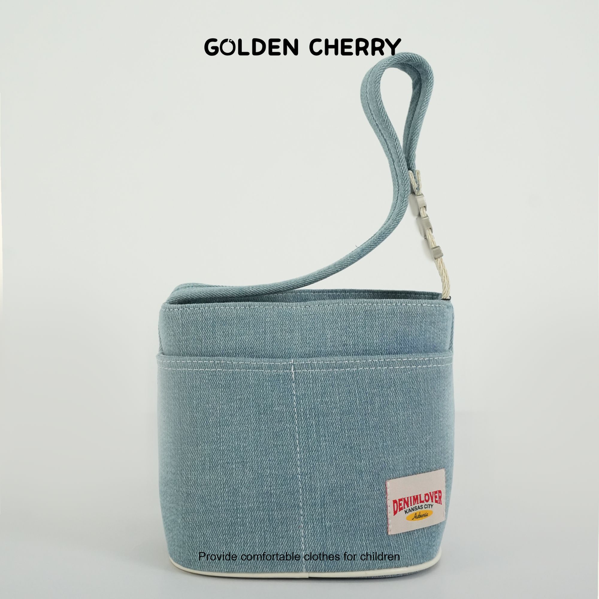 亲子蓝色高定洋气包