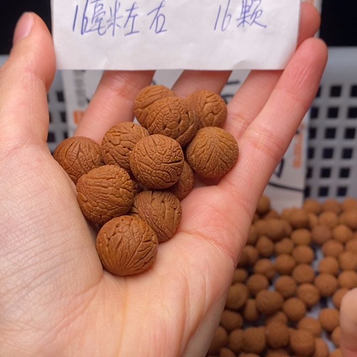 桃核手串16mm左右野生铁将军16颗（穿好）