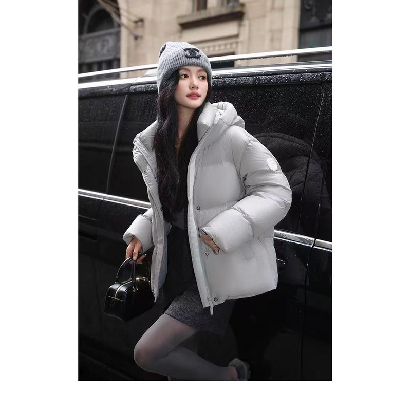 雪山系列2.0 90国标白鹅绒 短款时尚连帽羽绒服情侣加厚保暖88026