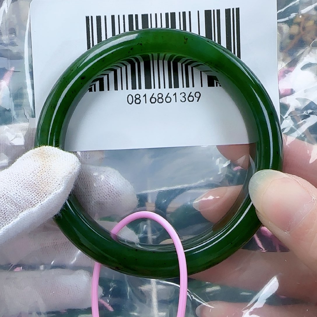 和田玉（碧玉）手镯未镶嵌59