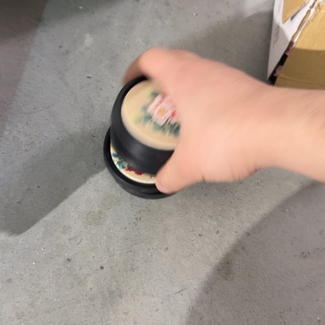 金***宝6个素牡丹黑小杯垫