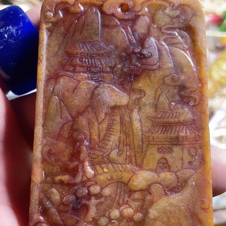 和田玉（糖玉）挂件未镶嵌