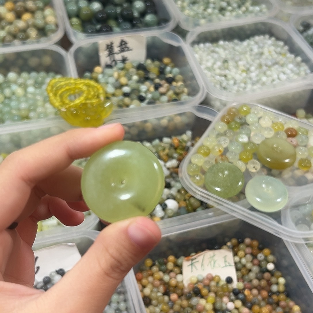 蛇纹石玉合金珠宝半成品