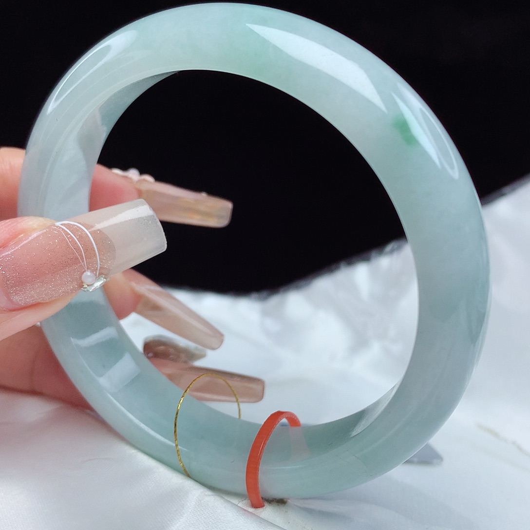 翡翠手镯未镶嵌58圈0159