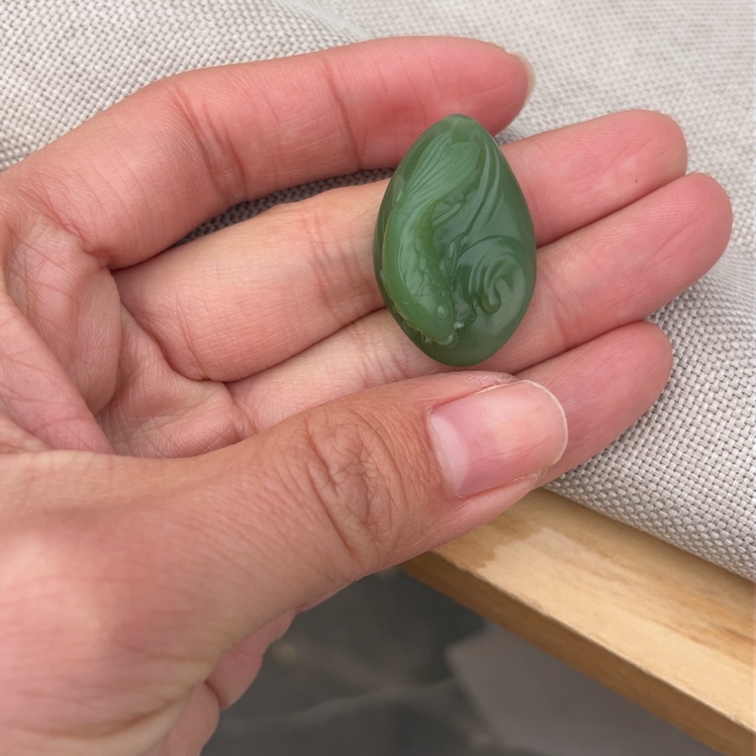 和田玉（碧玉）颈饰未镶嵌