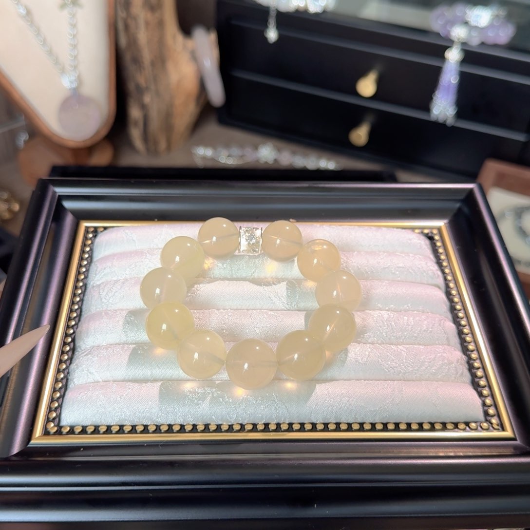 福***星水晶手链未镶嵌黄水晶