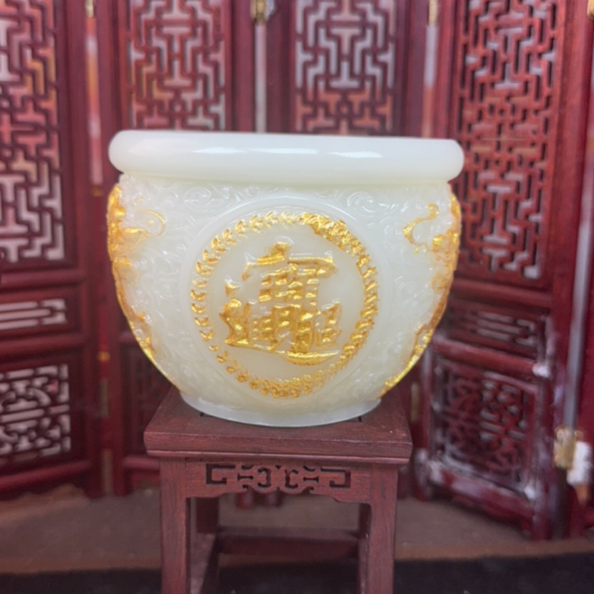 麒麟聚宝盆摆件（赠礼盒）