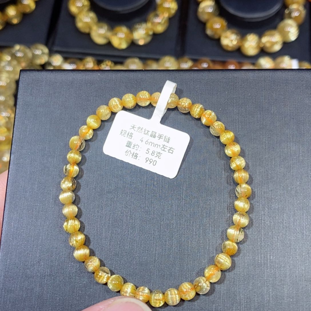 水晶手链未镶嵌1*3手链