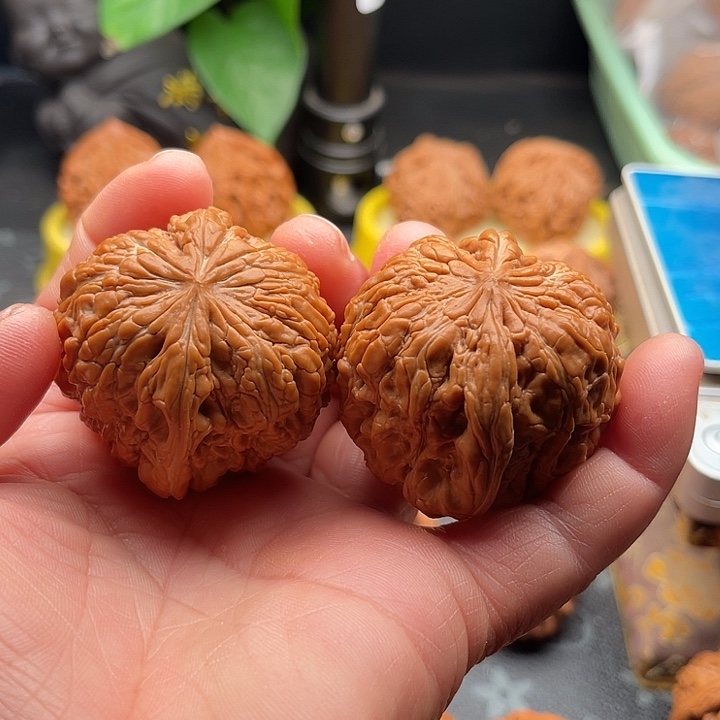 文玩核桃把件全品门墩边46