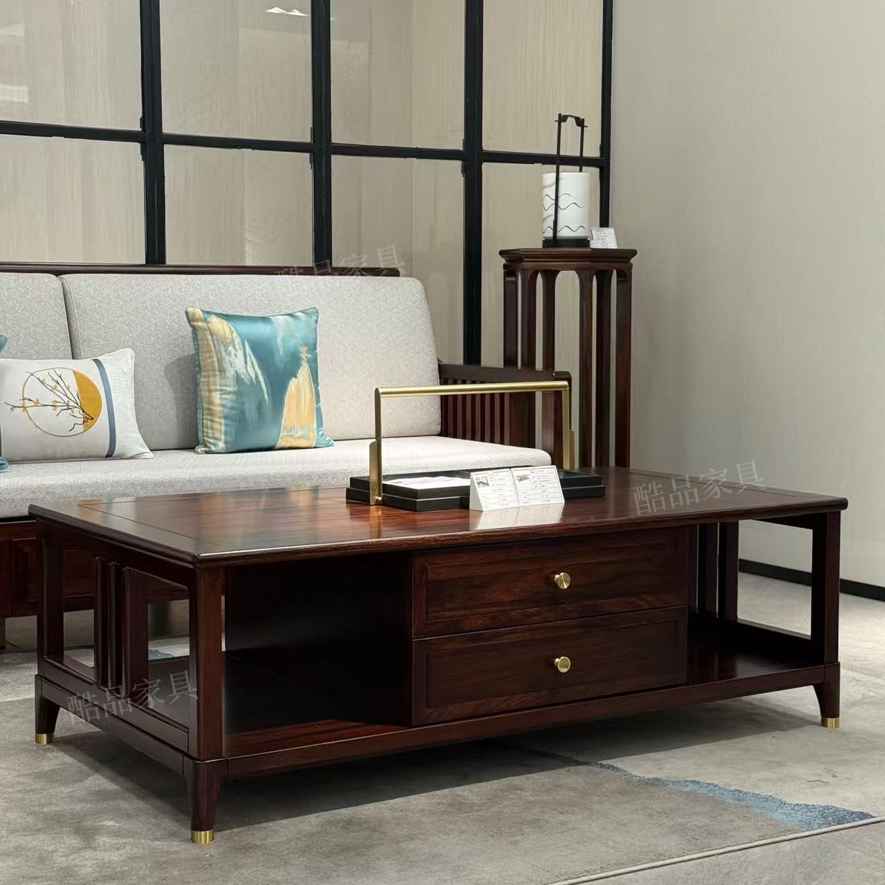 【乌金木】822-3长茶几1400*750*470