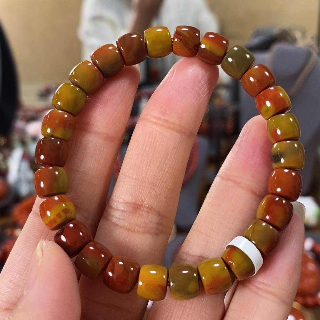 未镶嵌单圈8mm原矿南红玛瑙