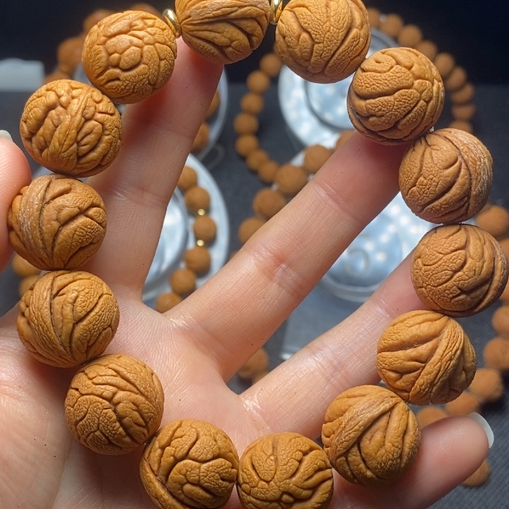 桃核吊坠秦岭山野生桃核