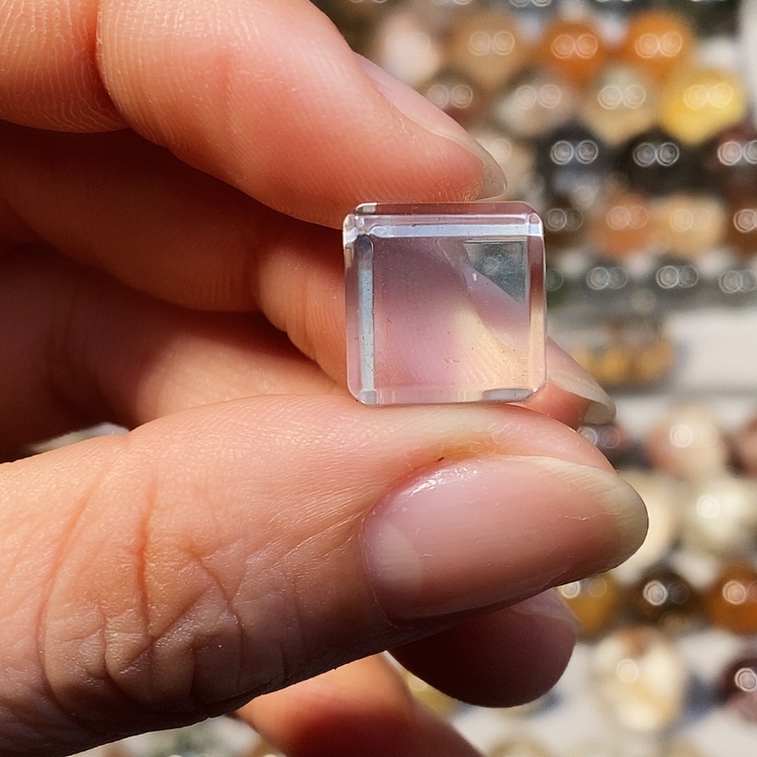 水晶手串未镶嵌白方糖卡12加