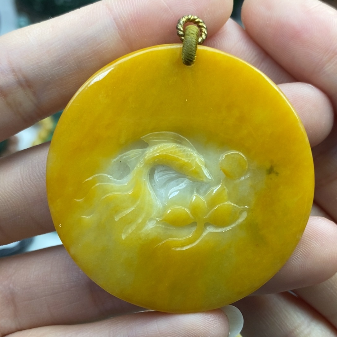 颈饰未镶嵌翡翠吊坠