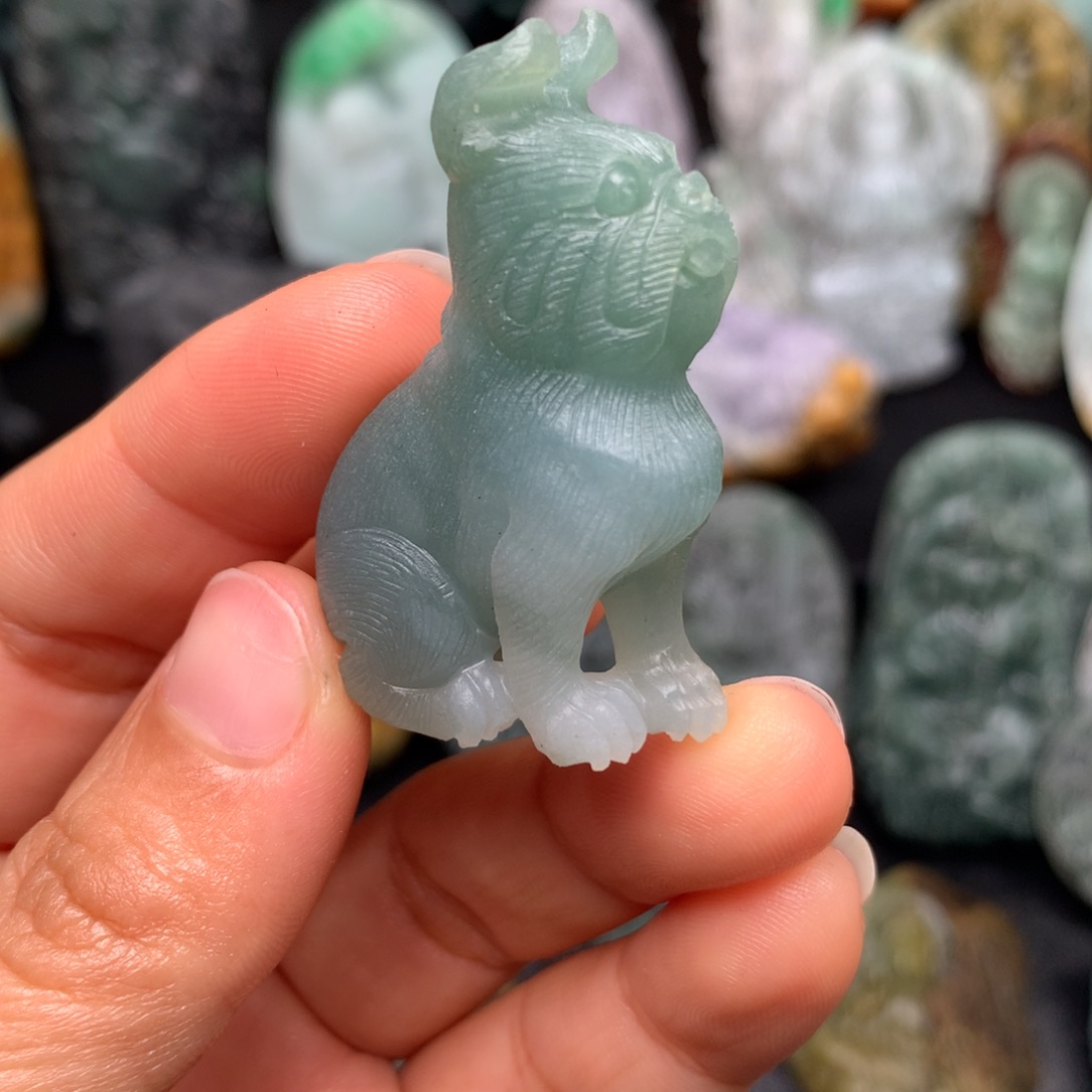定制翡翠未镶嵌天然翡翠A货毛货抛光定制