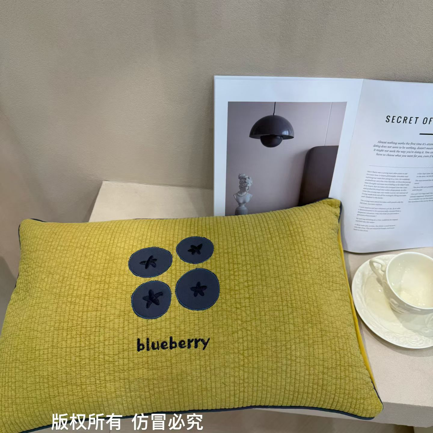 高端纯棉重工刺绣小米壳护颈枕成人枕舒适透气枕芯