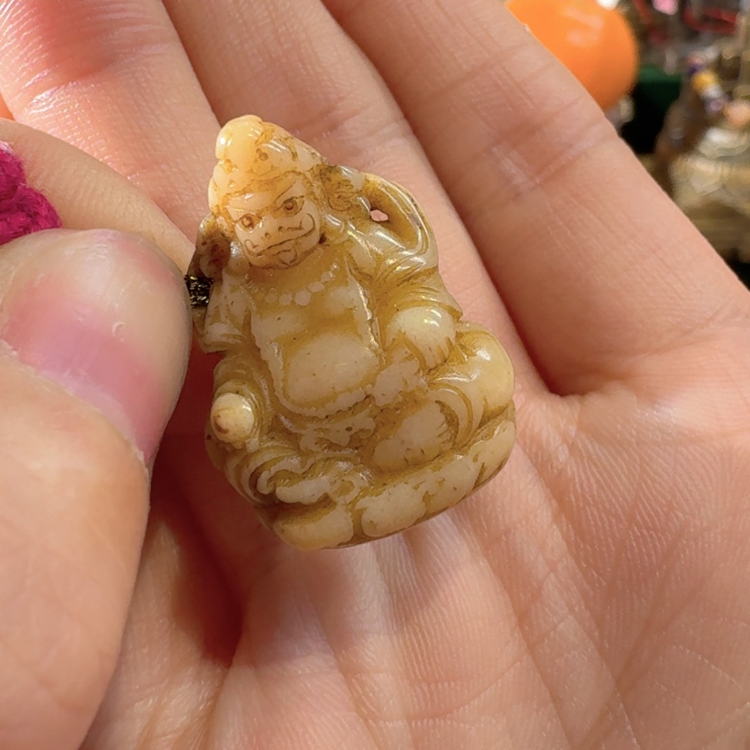 鹿骨把件说***见好看的好看的好看的