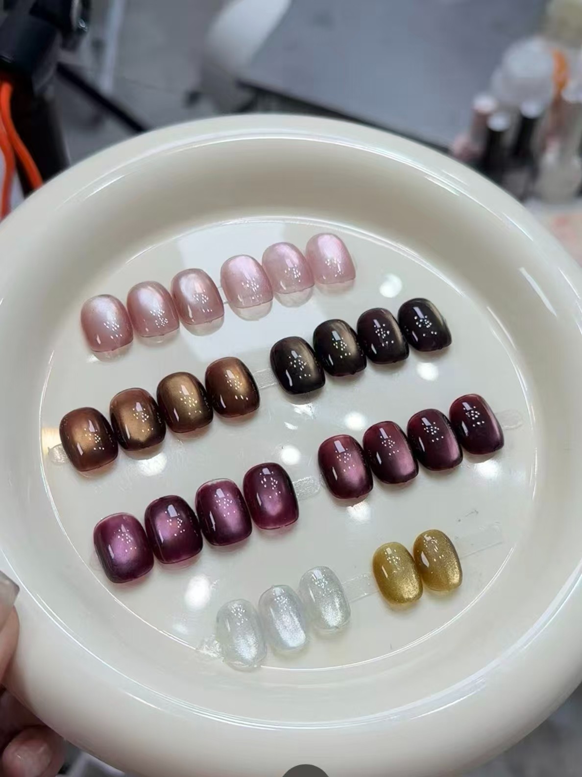 秋冬新品爆闪拾光系列高级显白猫眼甲油胶流行爆款美甲店专用