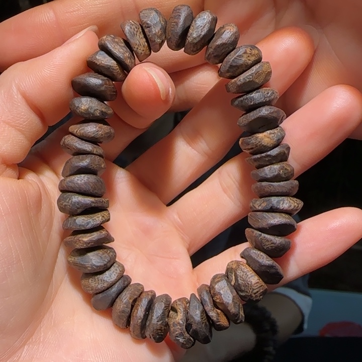 沉香手串原母树沉水树丁手串19.1克