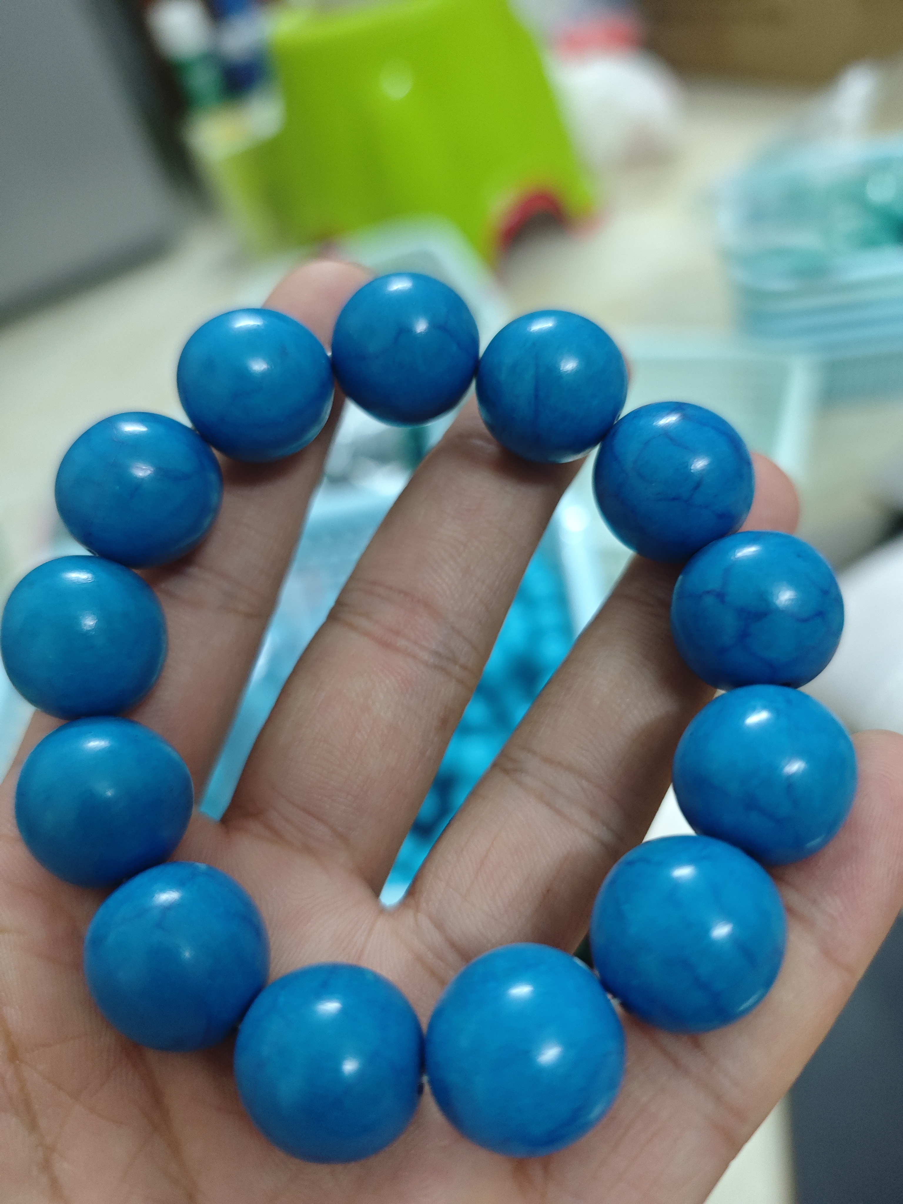 Q20魔鬼蓝17mm＋手串