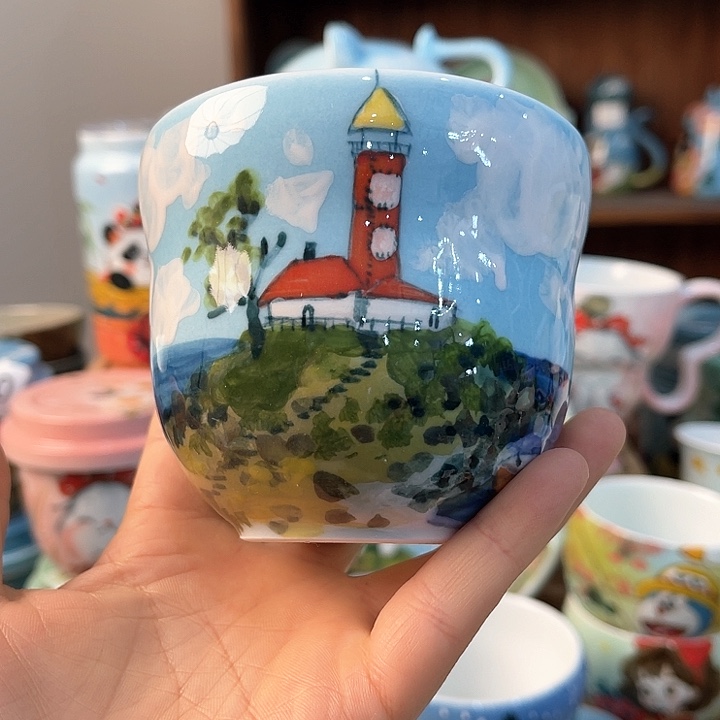 陶景德镇釉下手绘陶瓷 