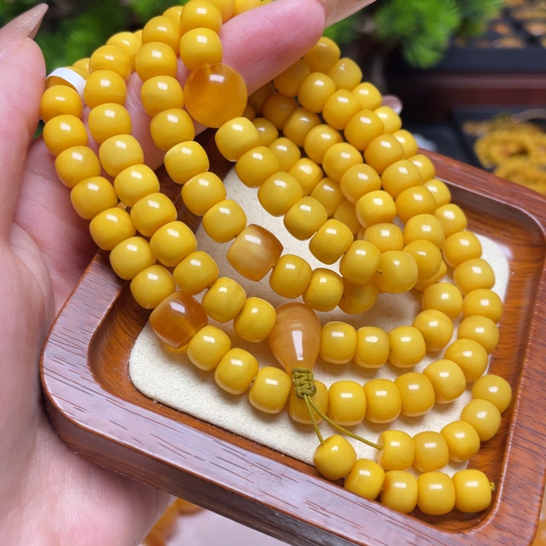 蜜蜡颈饰未镶嵌项链