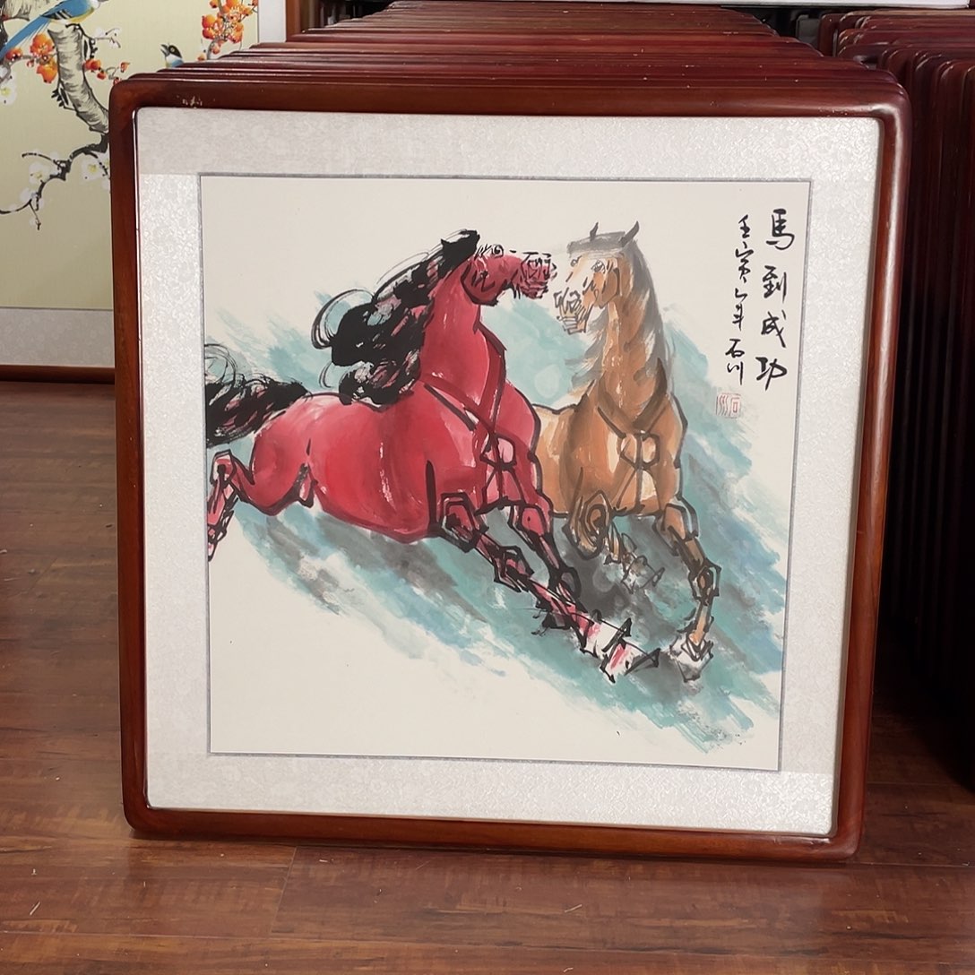 国画带框尺寸63*63厘米