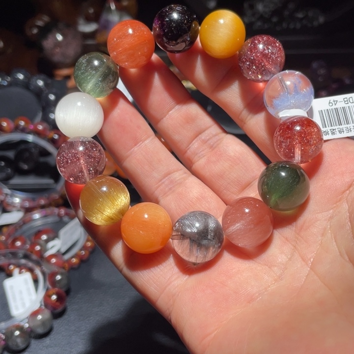 水晶手链未镶嵌水***多宝16