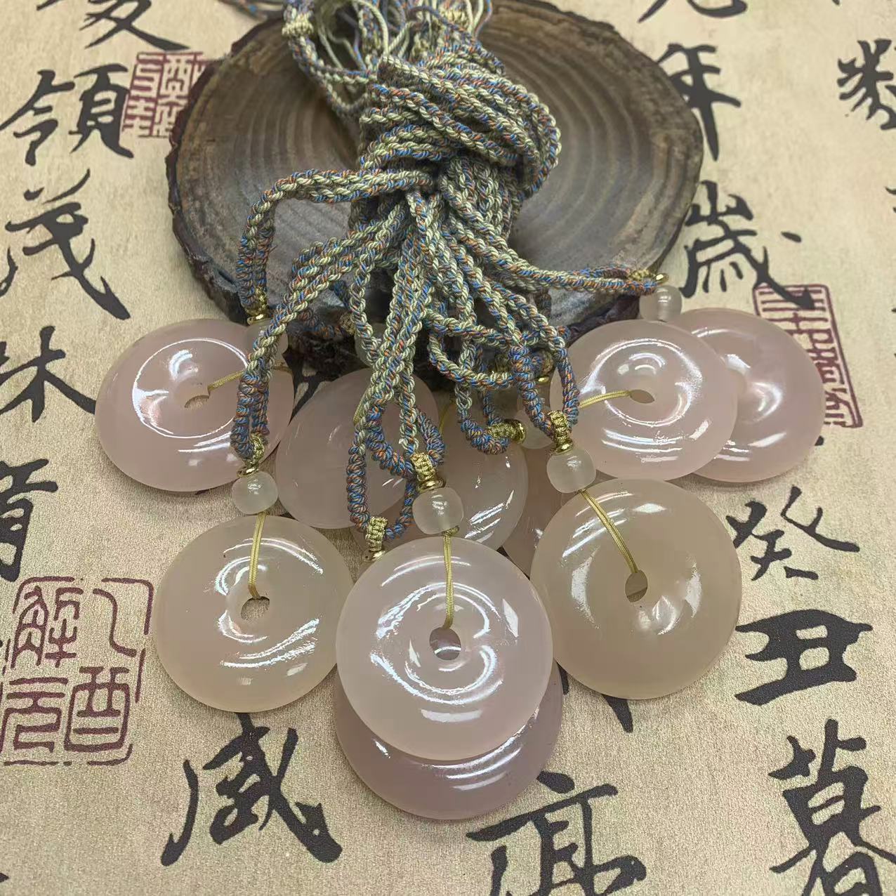 高品质冰藕粉平安扣-精致-拍一发一