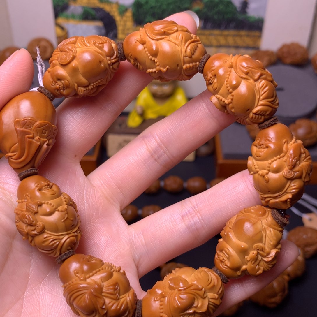 橄榄核手串/手链弥勒佛