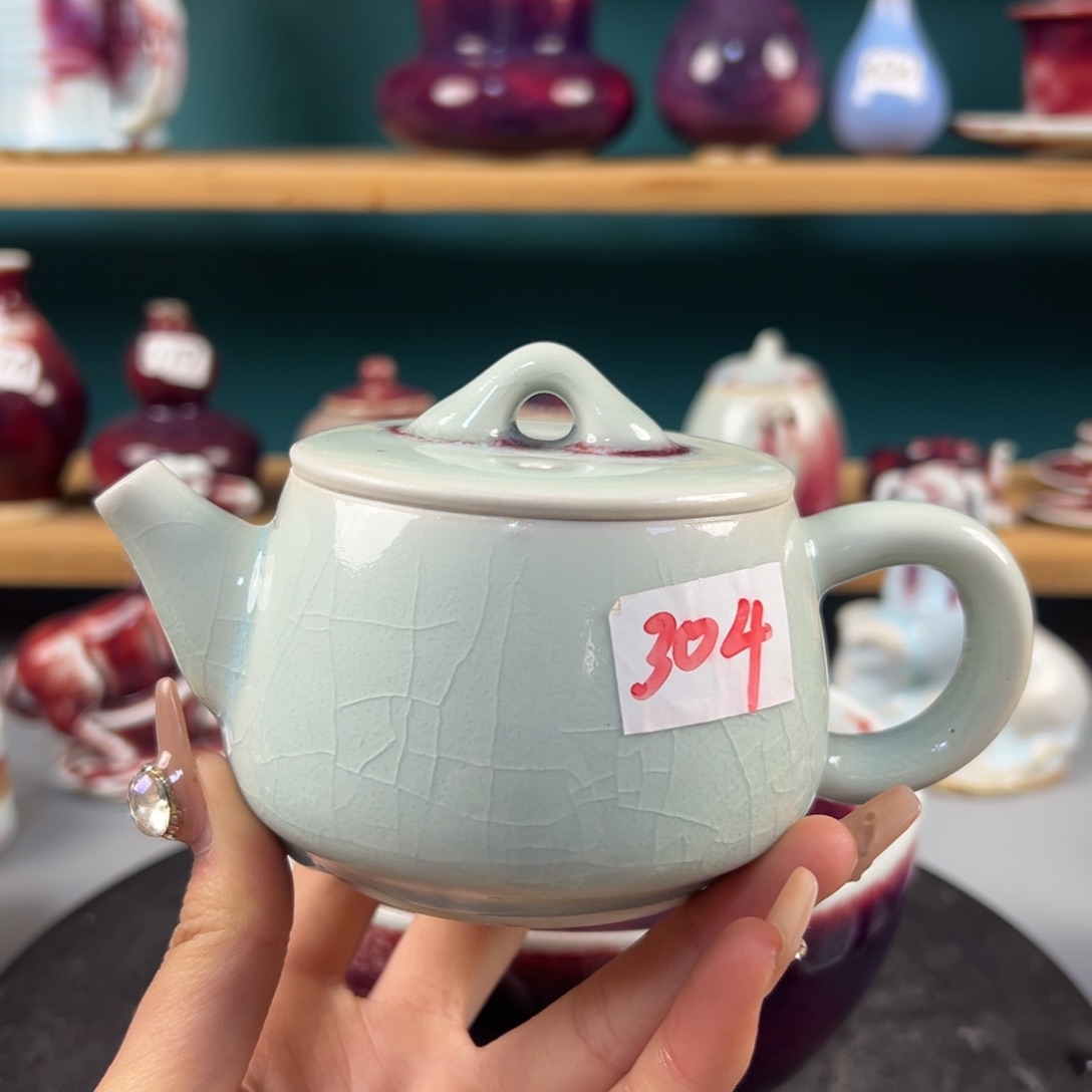 瓷片微瑕壶玉石釉