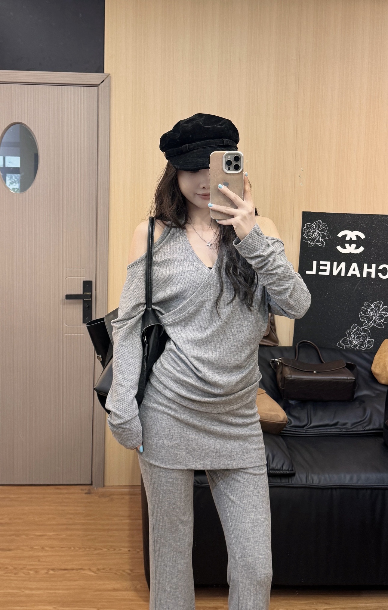 Molly定制【西野暮色】慵懒风休闲风INS风时尚套装秋冬长袖MK86011
