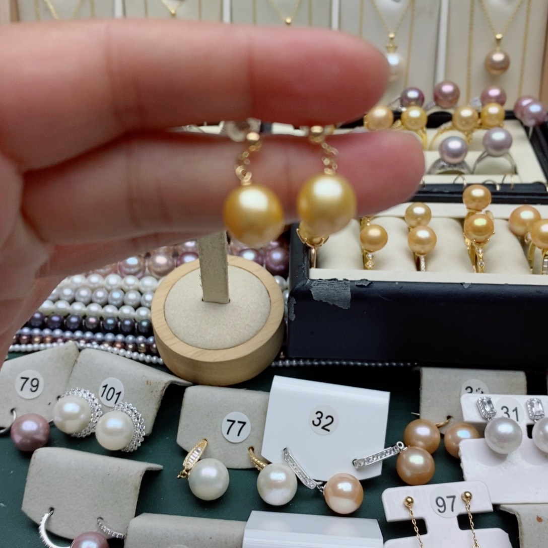 淡水珍珠颈饰银S925镶嵌