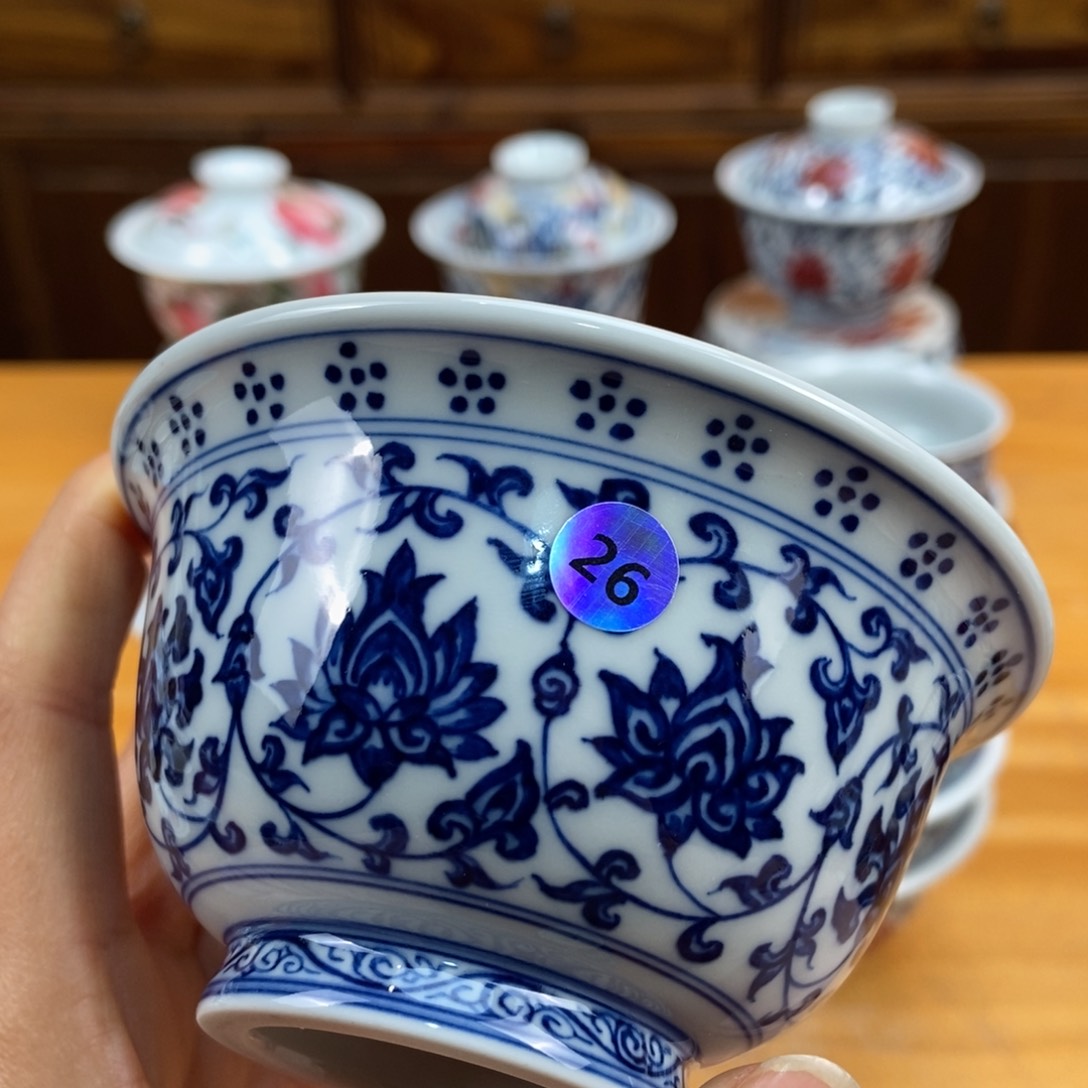 手绘现代茶具非古董