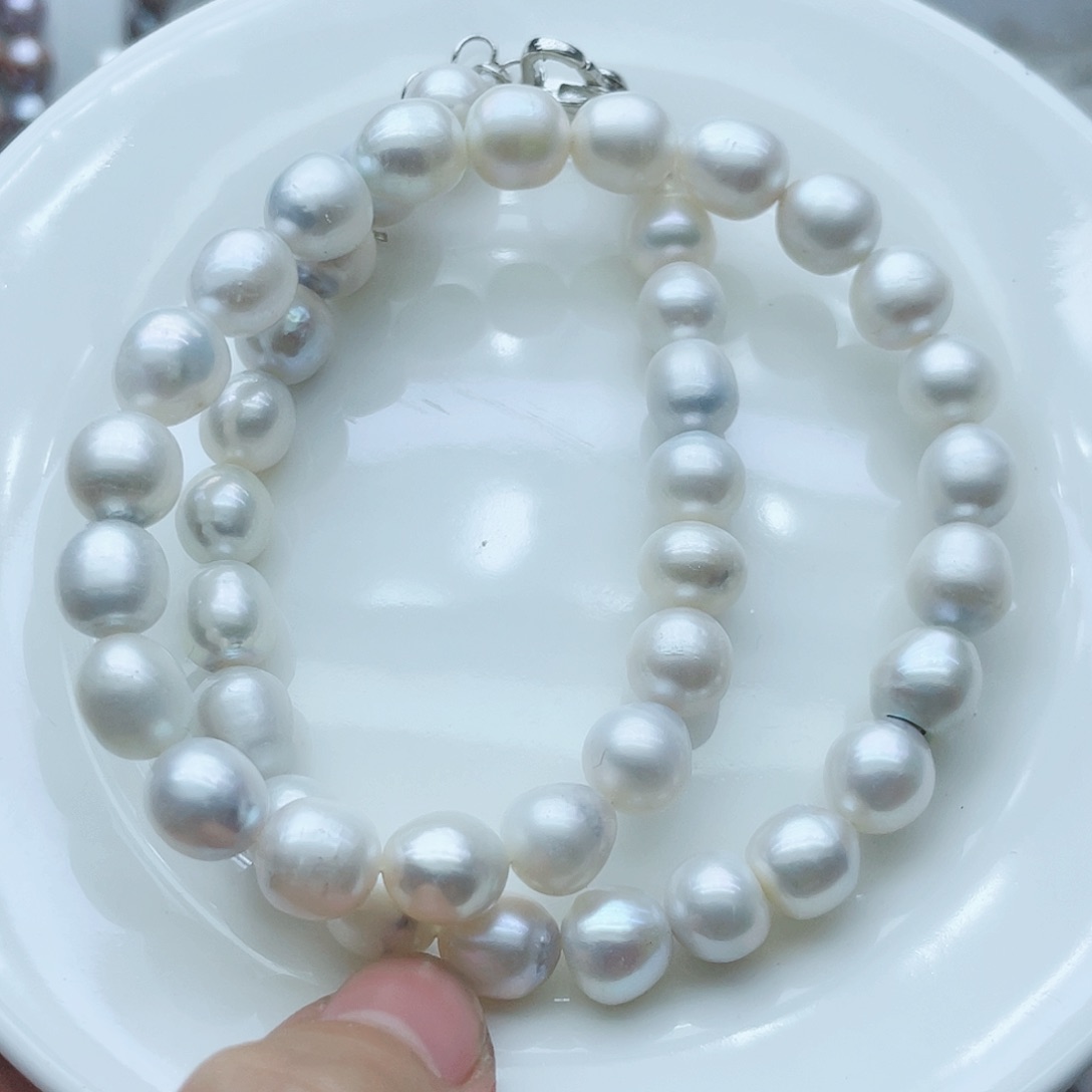 淡水珍珠颈饰钛钢