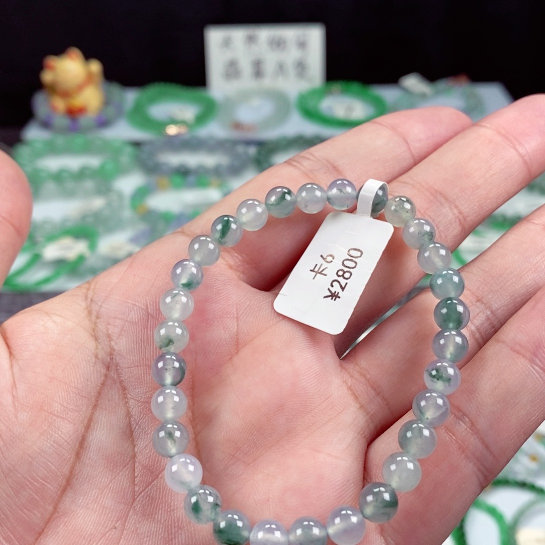 未镶嵌手链翡翠卡6